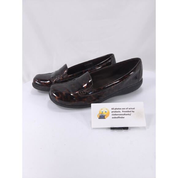 Clarks Collection Casual Slip On Loafer Flat Womens Size 7 15260 Black - Picture 1 of 9